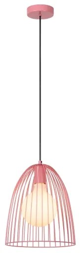 Lucide 74417/01/66 - Luster na lanku MACARONS 1xE27/40W/230V pr. 24,5 cm ružová