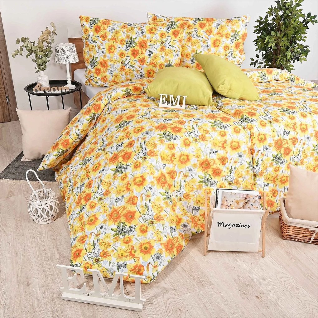 Obliečky bavlnené Nataly EMI: Štandardný set jednolôžko obsahuje 1x 140x200 + 1x 70x90
