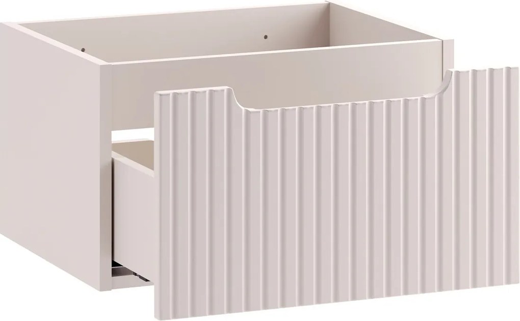 Kúpeľňová zostava Nova Cashmere II s doskou, regálom a skrinkami 50 cm kašmírová/dub coast evoke