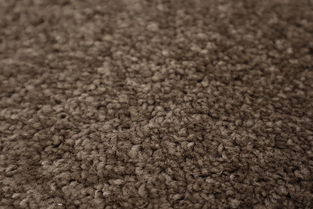 Vopi koberce Kusový koberec Eton hnedý srdce - 100x120 srdce cm