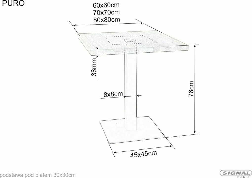 SI Laminátový stôl Puro