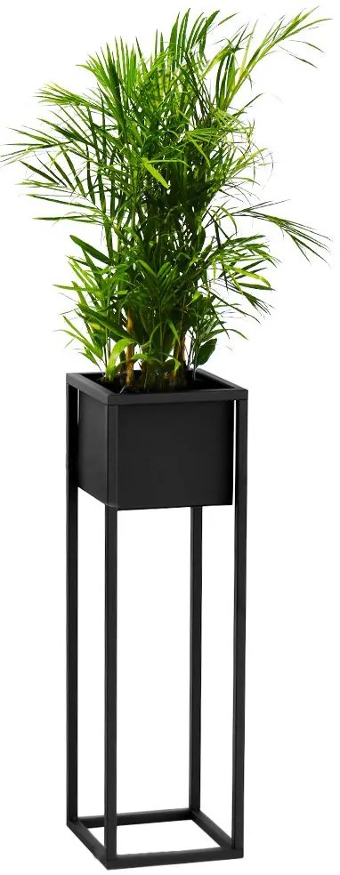 Tutumi Tutumi, kovový kvetináč 70cm FS-C70, čierna, HOM-09812