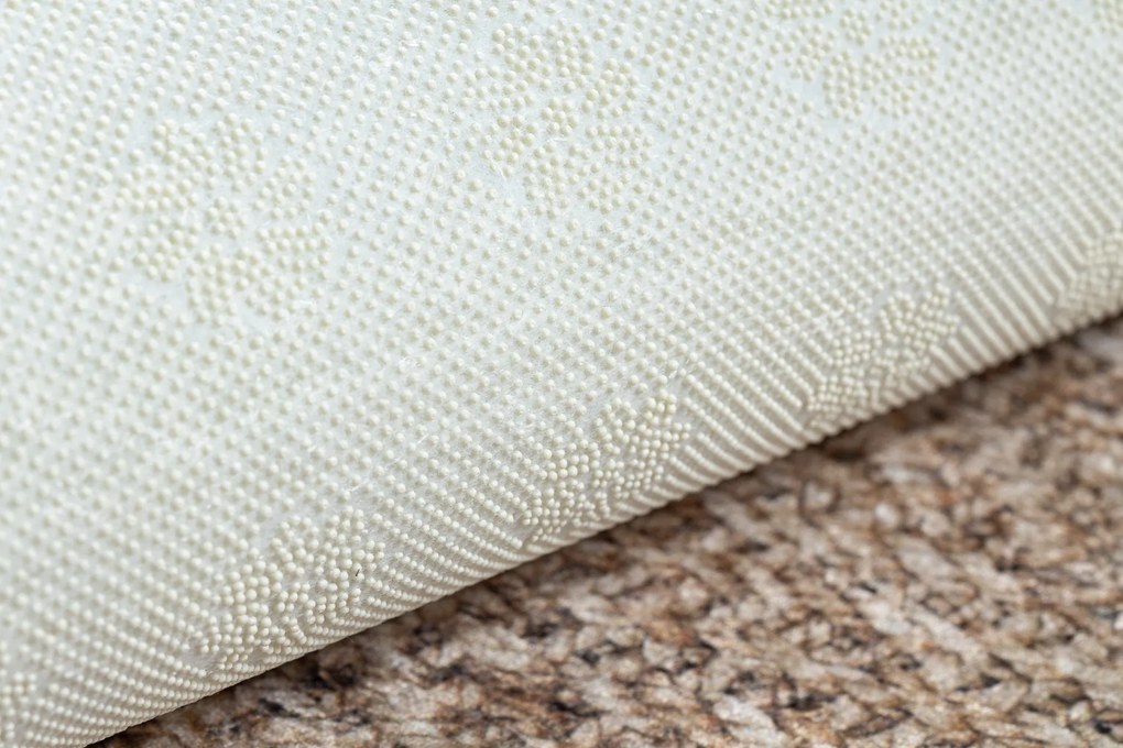 ANDRE prateľný koberec Rybia kosť- béžový,