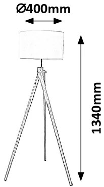 RABALUX Podlahová stojacia lampa SOREN