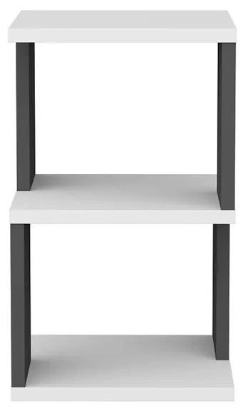 Nočný stolík Carter White Anthracite