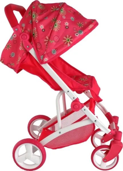 Športový kočík pre bábiky, červený