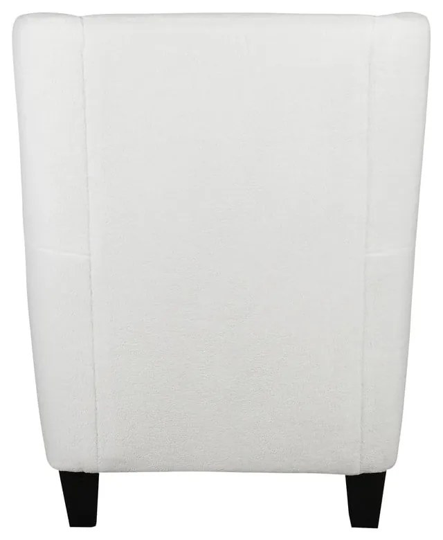 Biele zamatové kreslo ušiak Zhili - Støraa