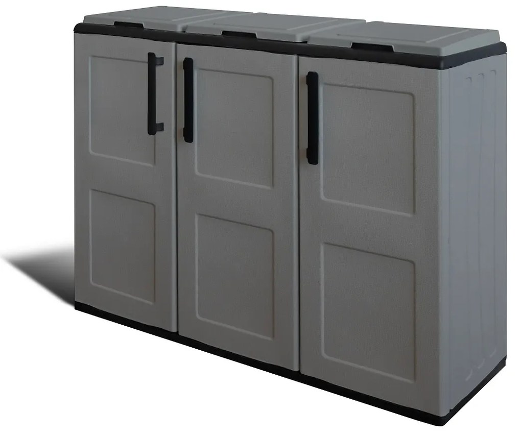 ARTPLAST Skriňa na triedený odpad Linea FREE 3dv/3víka
