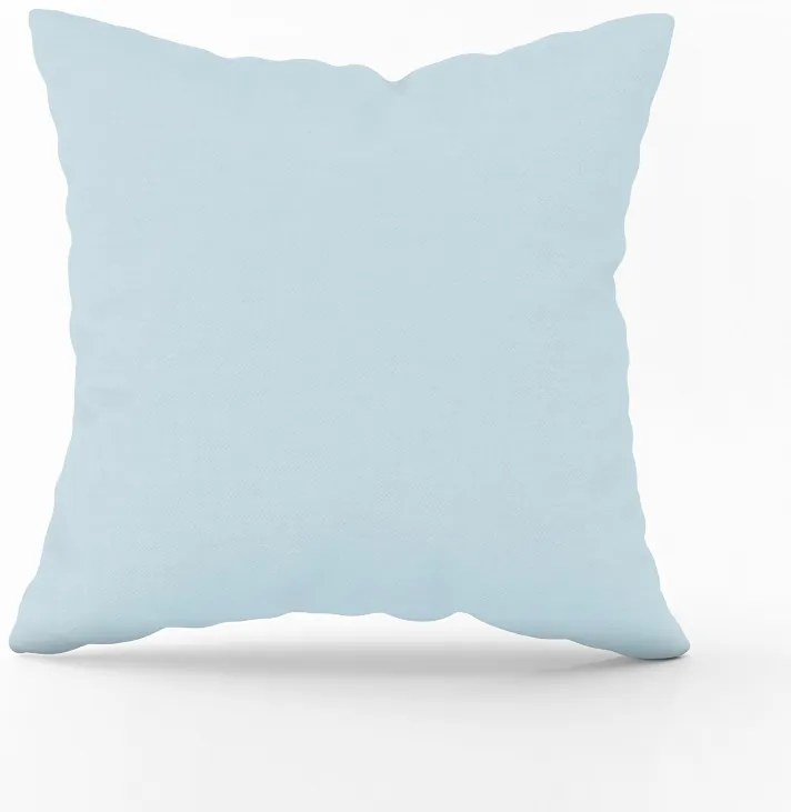 Bavlnená obliečka na vankúš - svetlo modrá Veľkost obliečok: 50 x 40 cm, Zapínanie: Gombíky