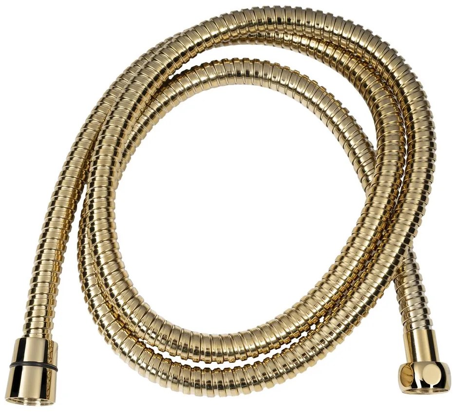 Sapho Sapho, POWERFLEX kovová sprchová hadica, 150cm, zlatá, FLEX150G