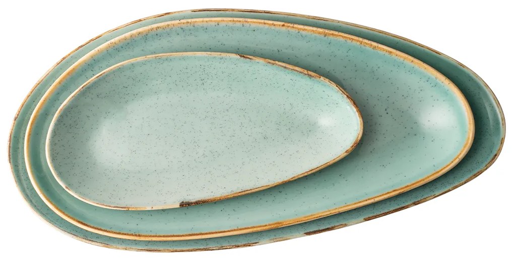 Tanier oválny Sand tyrkysový 40 cm – Gaya - 451960