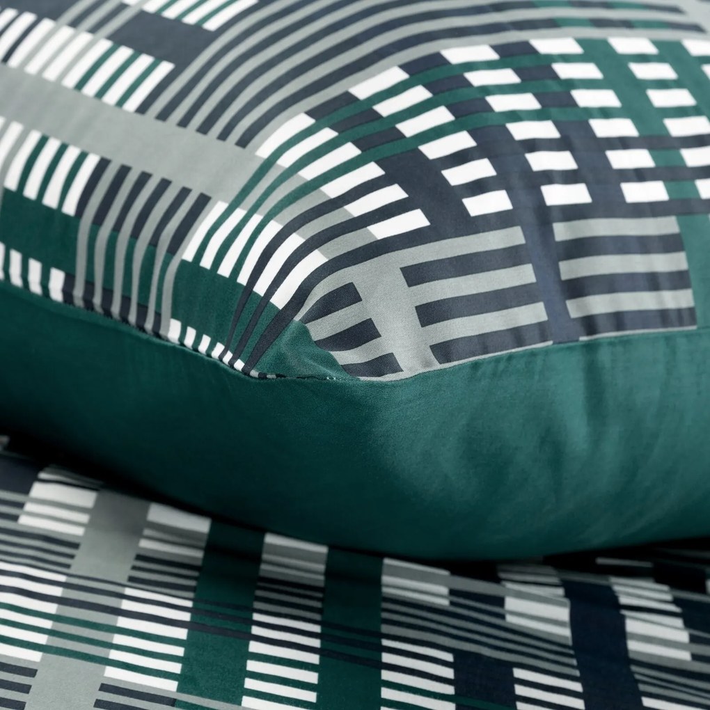 SATÉNOVÉ OBLIEČKY NIKA47 200X220 CM, 2 KS 70X80 CM VZOROVANÉ