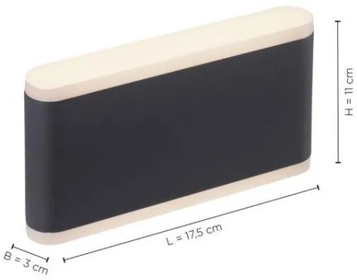 Paul Neuhaus 9483-13 - LED Vonkajšie nástenné svietidlo ELSA 2xLED/5,4W/230V IP65