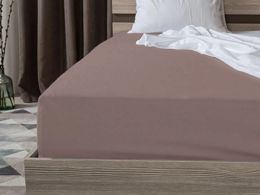 Jersey plachta hnedé 180 x 200 cm