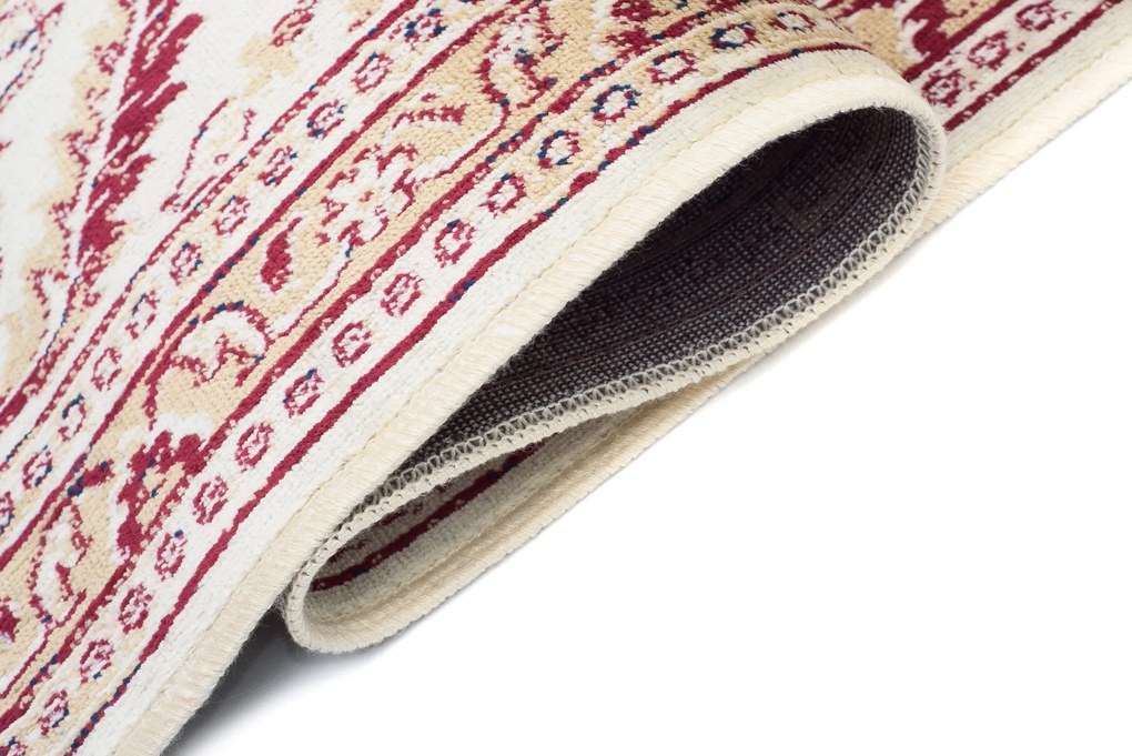 TA Koberec Isphahan 84412/56 slonovina/červená Rozmer: 80x220 cm