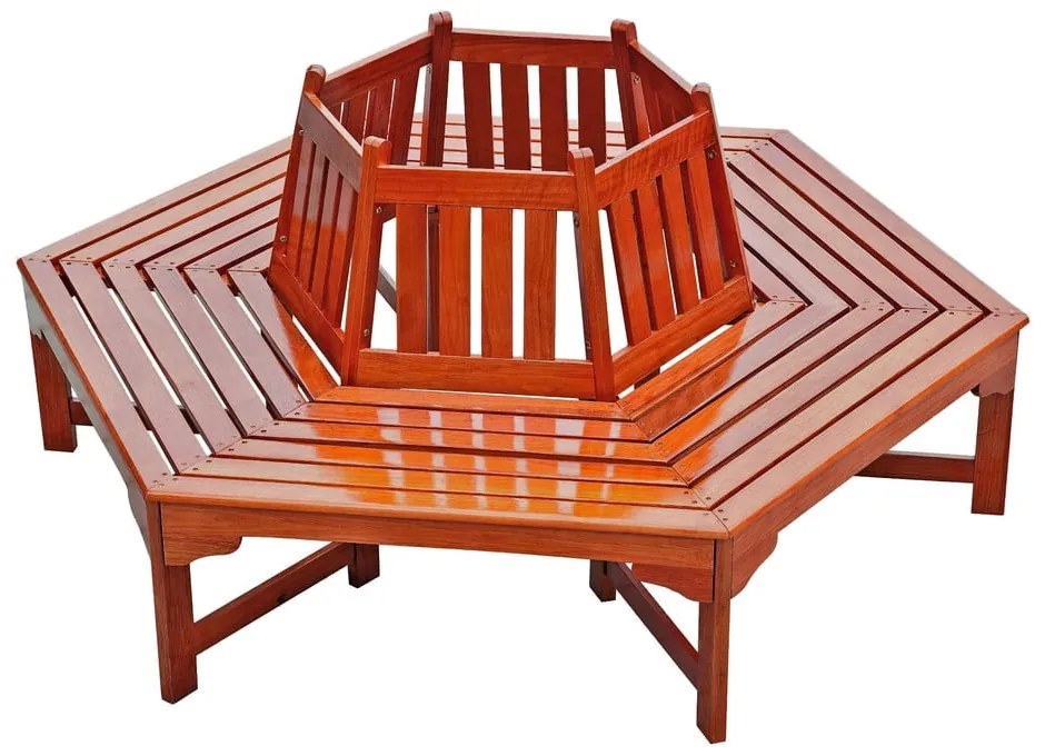 Hnedá drevená záhradná lavica Ontario – Garden Pleasure