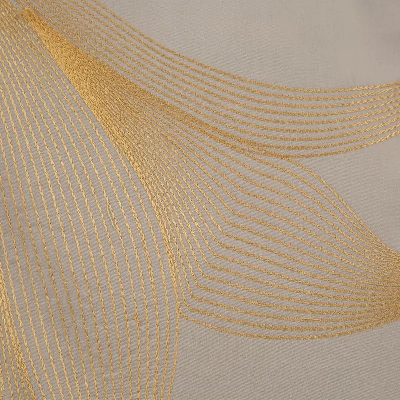 POSTEĽNÁ SÚPRAVA HAFT7 160X200 CM, 2 KS. 70X80 CM BÉŽOVÁ