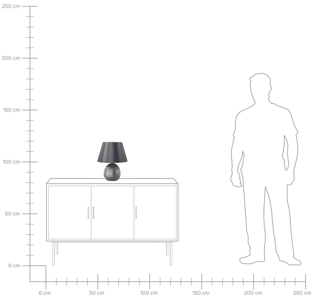 Luxusná strieborná nočná stolná lampa SADO Beliani