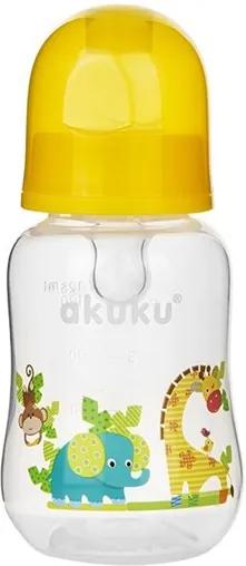 AKUKU Nezaradené Fľaša s obrázkom Akuku 125 ml žirafa žltá Žltá |