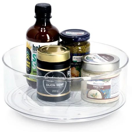 Zeller Present Otočný organizér, Zeller COMPACTA - transparentný, pr. 23 x 9 cm