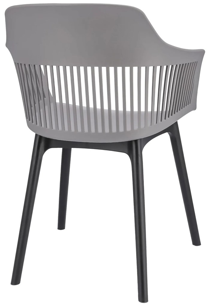 Dekorstudio Balkónové sedenie CORNIDO sivé - 2x stolička + 1x stôl