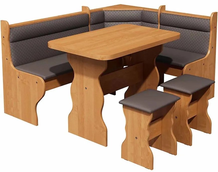 Rohová lavica Merkury II jelša eko