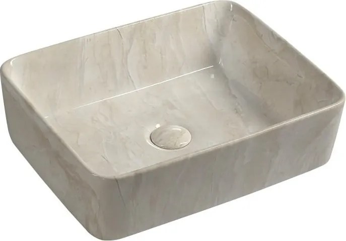 Béžové keramické umývadlo 47,5x37,5 cm Dalma – Sapho