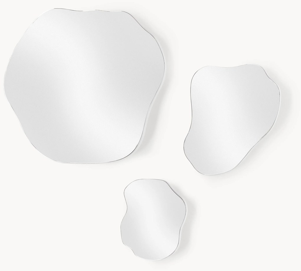 Súprava nástenných zrkadiel bez rámu Lia, 3 ks