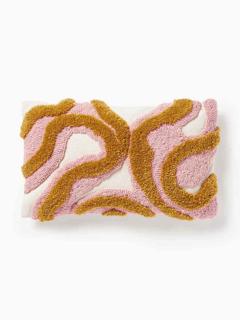 Ručne tuftovaný poťah na vankúš s tuftovaným dizajnom Jiri