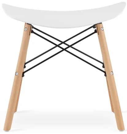 Set štyroch taburetiek KORFU - biela (4ks)