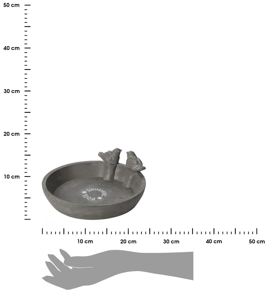 Vtáčie pítko SIMIL 23,5 cm šedé