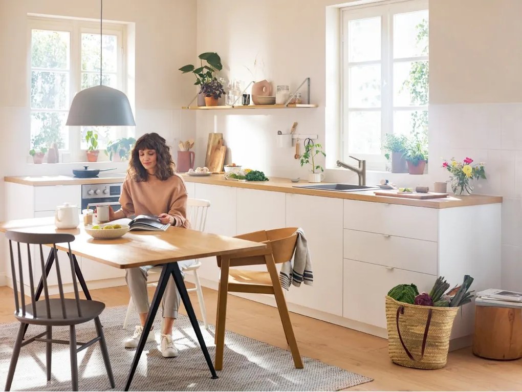 Hansgrohe Zesis M33, páková kuchynská batéria 150, vyťahovacia sprška, 2jet, sBox, vzhľad nerezu, HAN-74821800