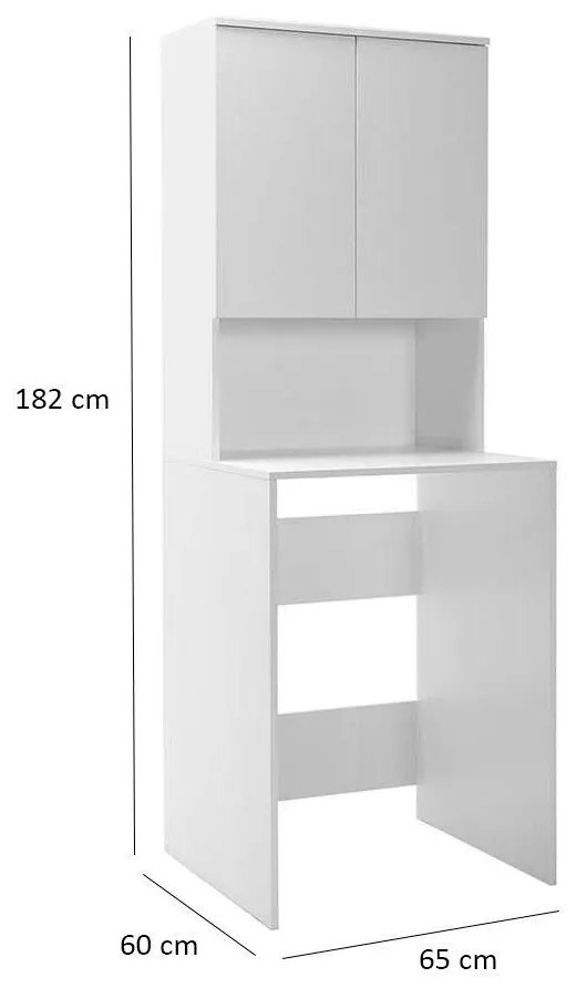 Skrinka na práčku Aderyn (biela) . Vlastná spoľahlivá doprava až k Vám domov. 1109418