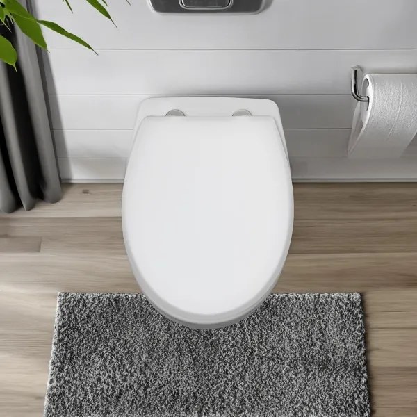 WENKO 24516100-WC WC sedadlo 300/350 KG 37x44,5 cm biela/strieborná