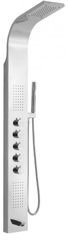 Mexen Timor, sprchový panel s vaňovou výlevkou, chrómová, 7621-04-00