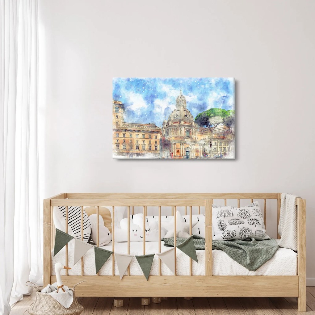 Obraz - Kostol Santa Maria di Loreto, Rím, Taliansko (90x60 cm)