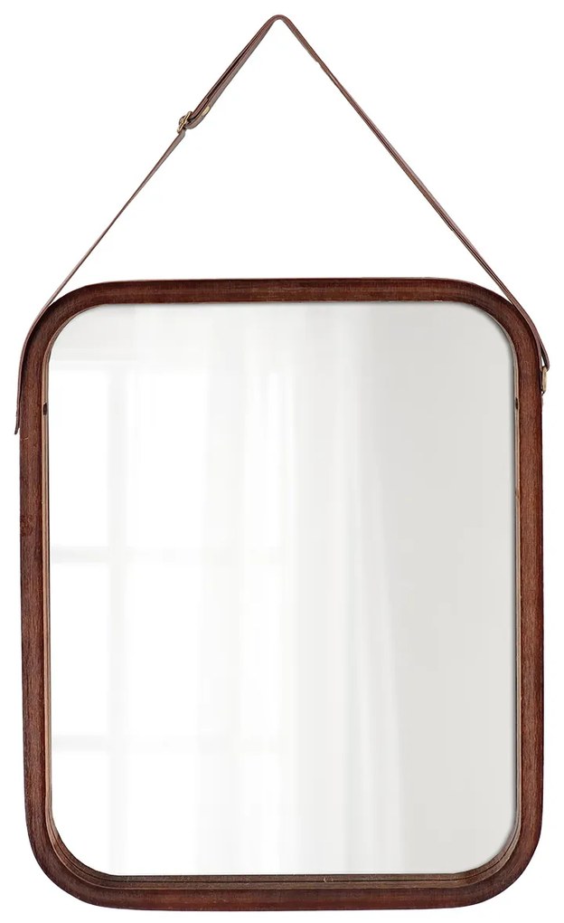 Závesné zrkadlo Jae Brown, bambus