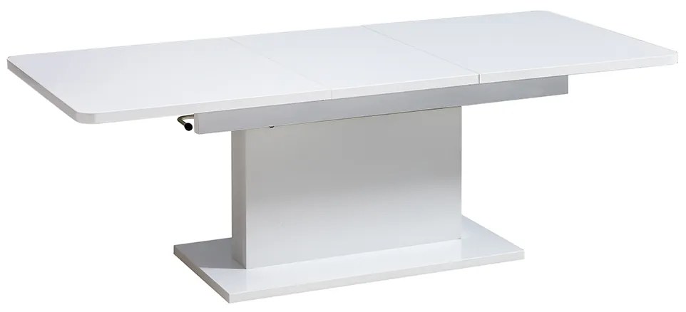 Rozkladací konferenčný / jedálenský stôl Opti 2v1 biely