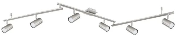 Globo 57910-6 - Bodové svietidlo ROBBY 6xGU10/35W/230V matný chróm