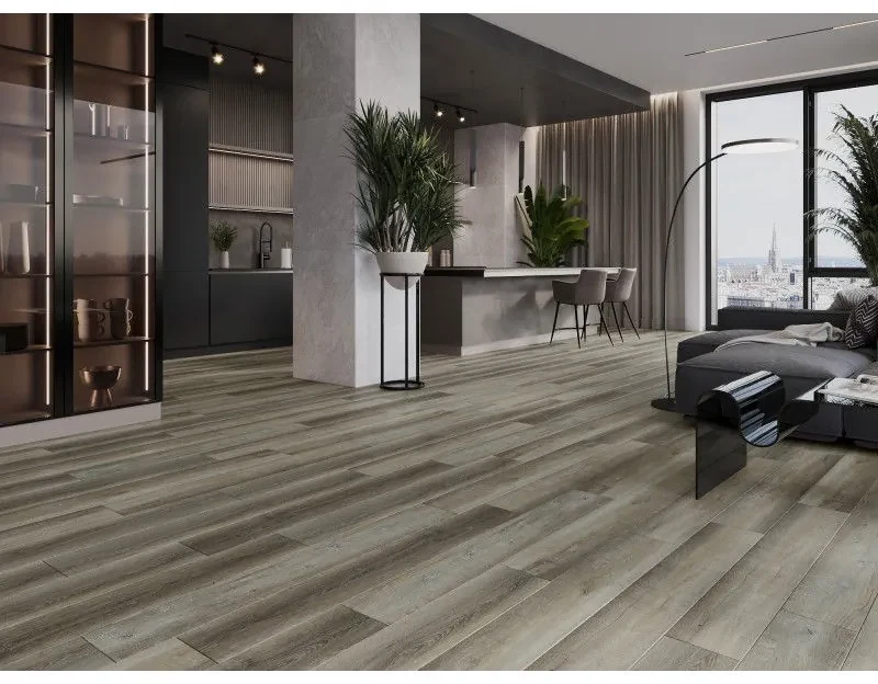 Mexen Aspen, vinylová podlaha 1240x182 mm SPC 6,5 mm, IXPE 1,5 mm, 4-stranná V-drážka, dub, F1012-1240-182-505-4V1-01