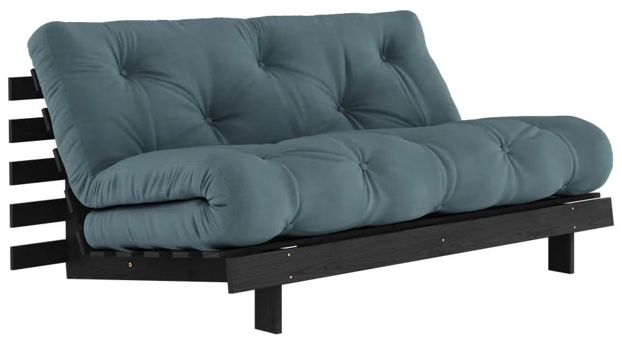 Rozkladacia pohovka v petrolejovej farbe 160 cm Roots Black Night – Karup Design