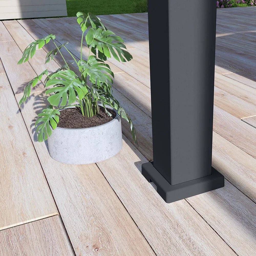 Bioklimatická pergola INTRO PLUS 4X3m, hliník, voľne stojaca