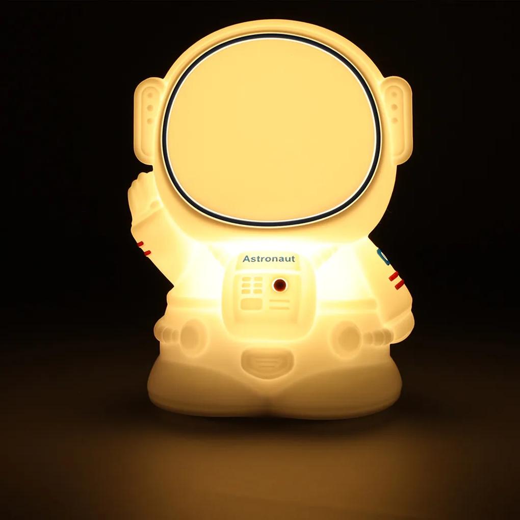 KIK KX4593 Silikonové noční světlo bílý astronaut AKCE