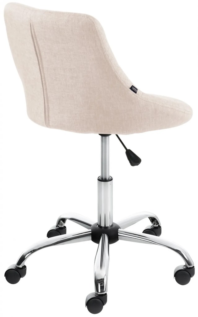 Pracovná stolička Lazio - látka - Krémová