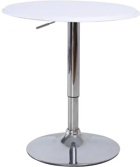 Barový stůl s nastavitelnou výškou, bílá, BRANY 0000138369 Tempo Kondela
