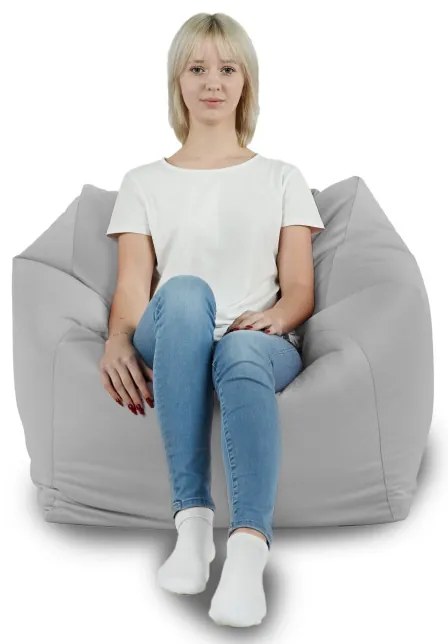 Sedací vak AMALFI svetlo sivý