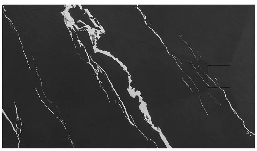 Vanička obdĺžniková Magnum Carrara Black 80x100x2,5 Rea K7007