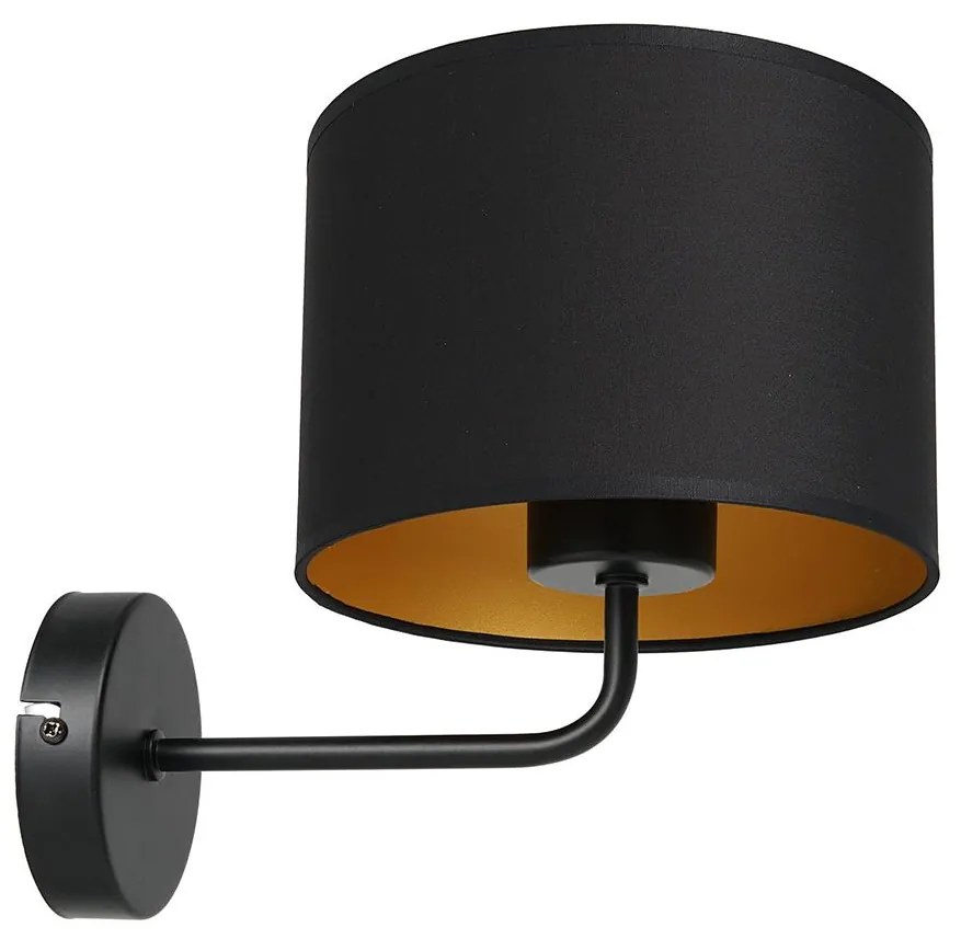 Nástenná lampa ARDEN 1xE27/60W/230V čierna/zlatá