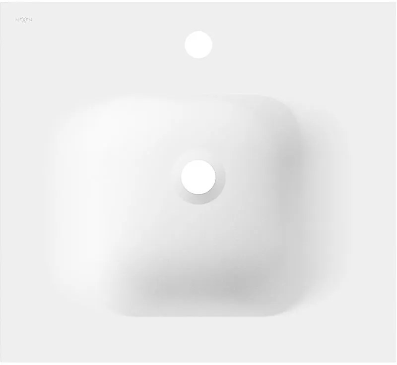 Mexen Vela, umývadlo na zapustenie 51 x 46,5 cm, biela matná, 25235001