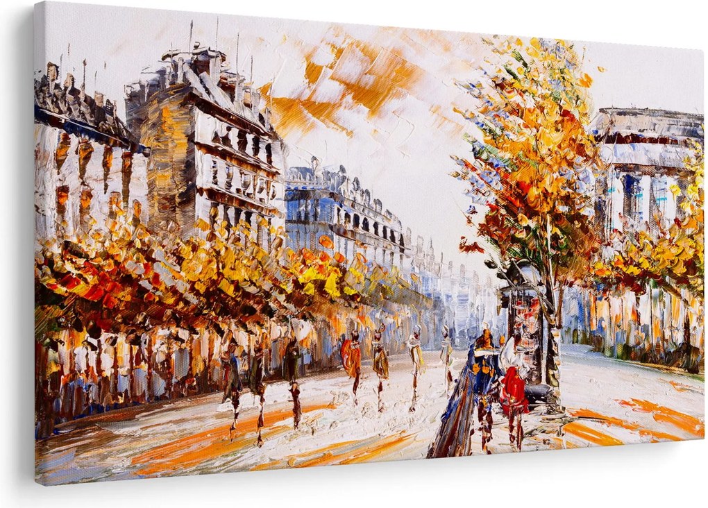 Obraz - Ulica v Paríži (90x60 cm)